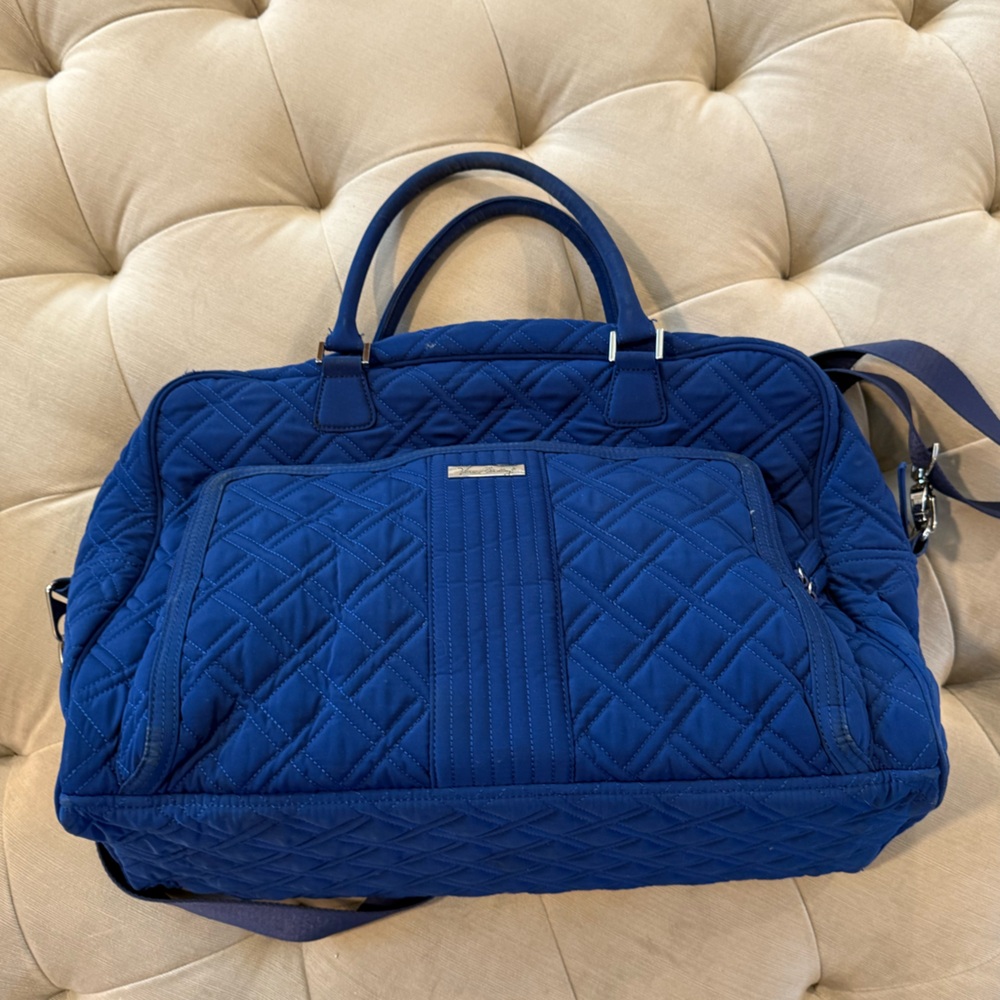 Vera Bradley Royal Blue Quilted Travel Bag